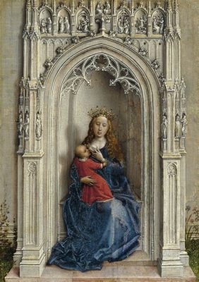  The Virgin and Child Enthroned 에 드러나는 신비로운 기교와 절제된 아름다움!